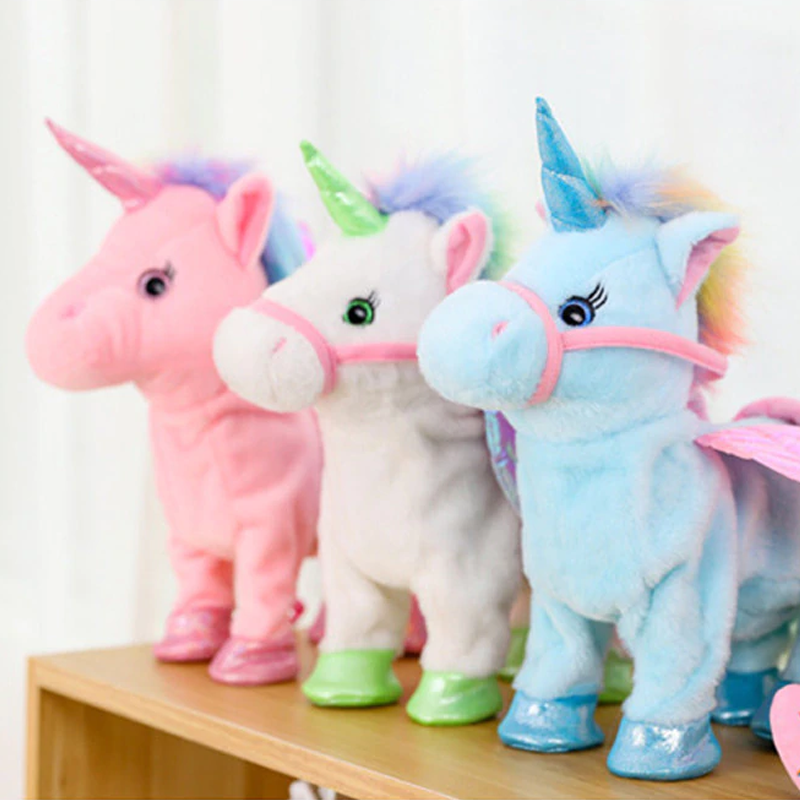 Walking Unicorn Plush Toy