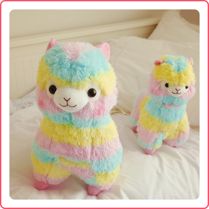 Rainbow Alpaca Plush Toy