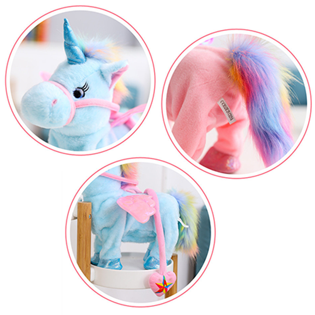 Walking Unicorn Plush Toy