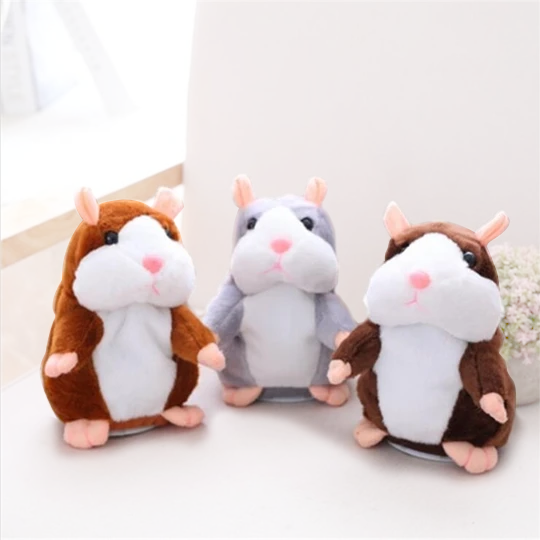 Peekatoy Australia™ Talking Hamster Plush Toy