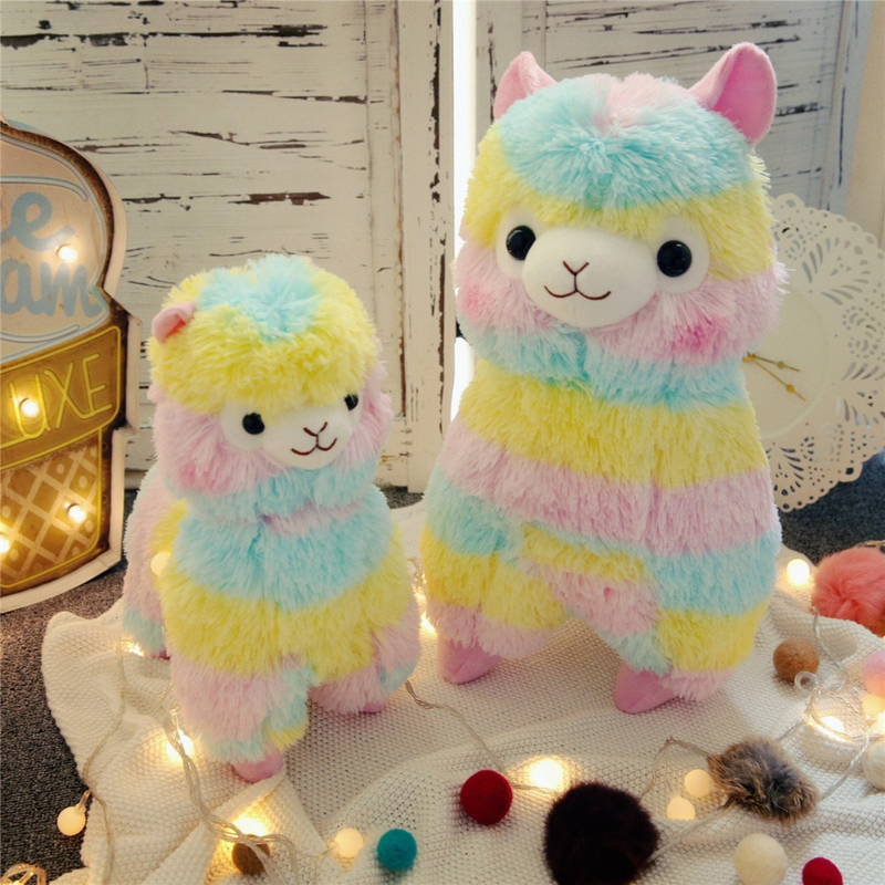 Rainbow Alpaca Plush Toy