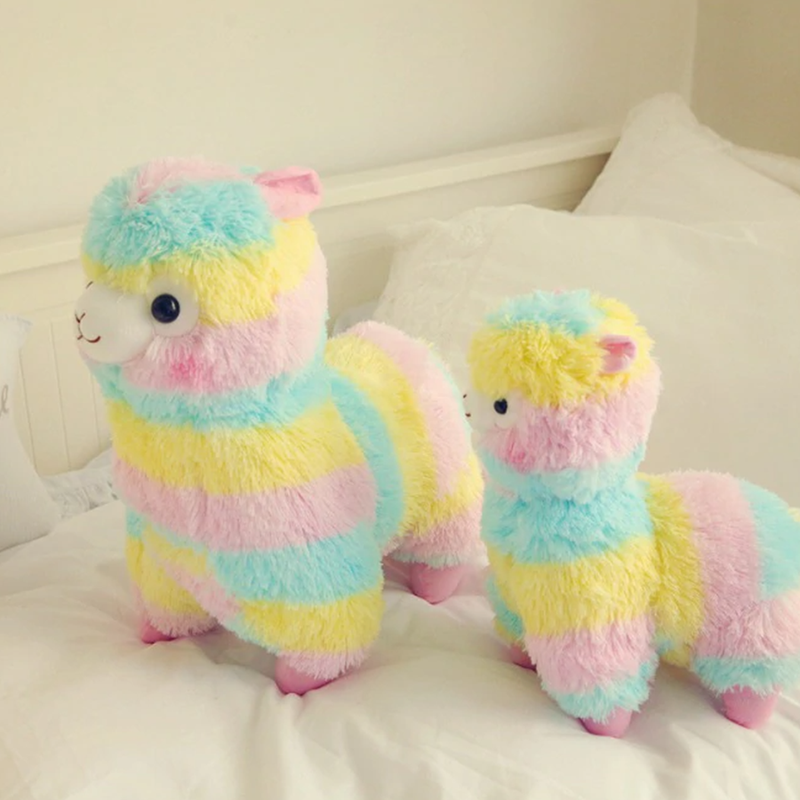 Rainbow Alpaca Plush Toy