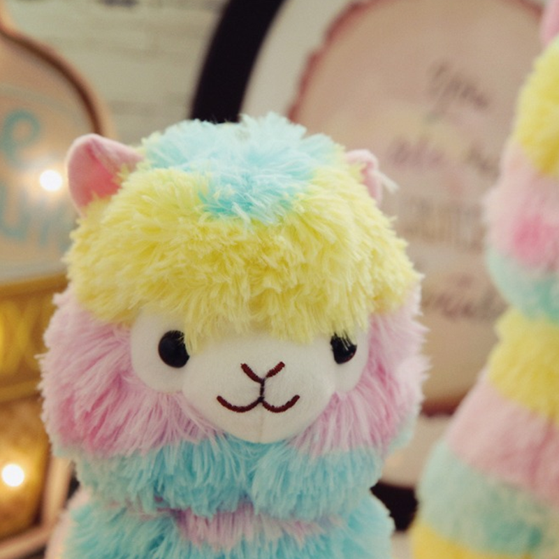 Rainbow Alpaca Plush Toy