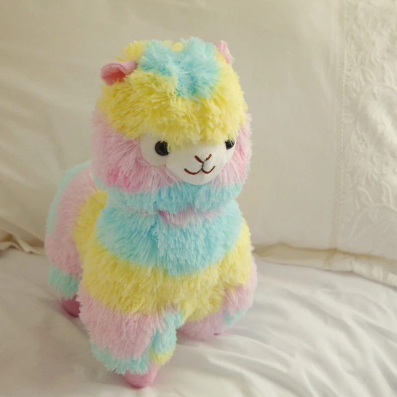 Rainbow Alpaca Plush Toy