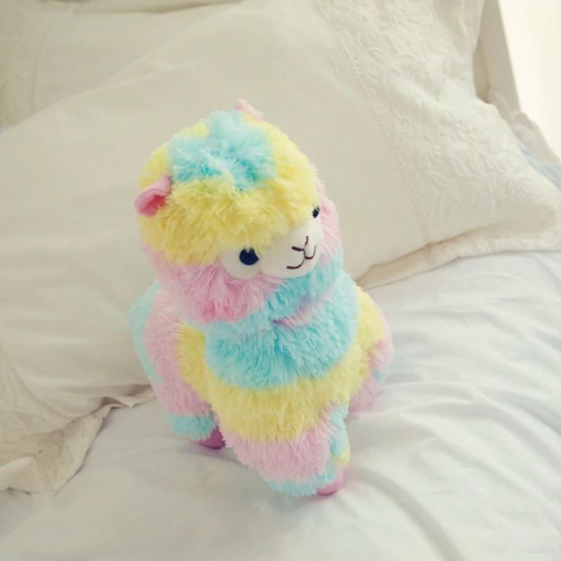 Rainbow Alpaca Plush Toy