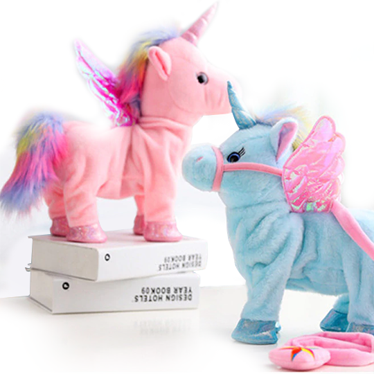 Walking Unicorn Plush Toy