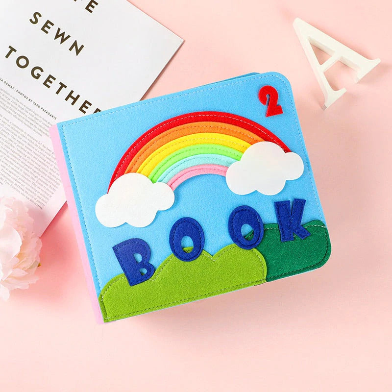 Washable Montessori Baby 3D Toddlers Story Cloth Book