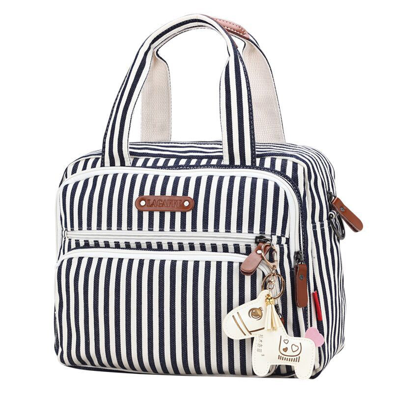 Product Detail Image 1 Stylish Striped Horse Decor Diaper Bag