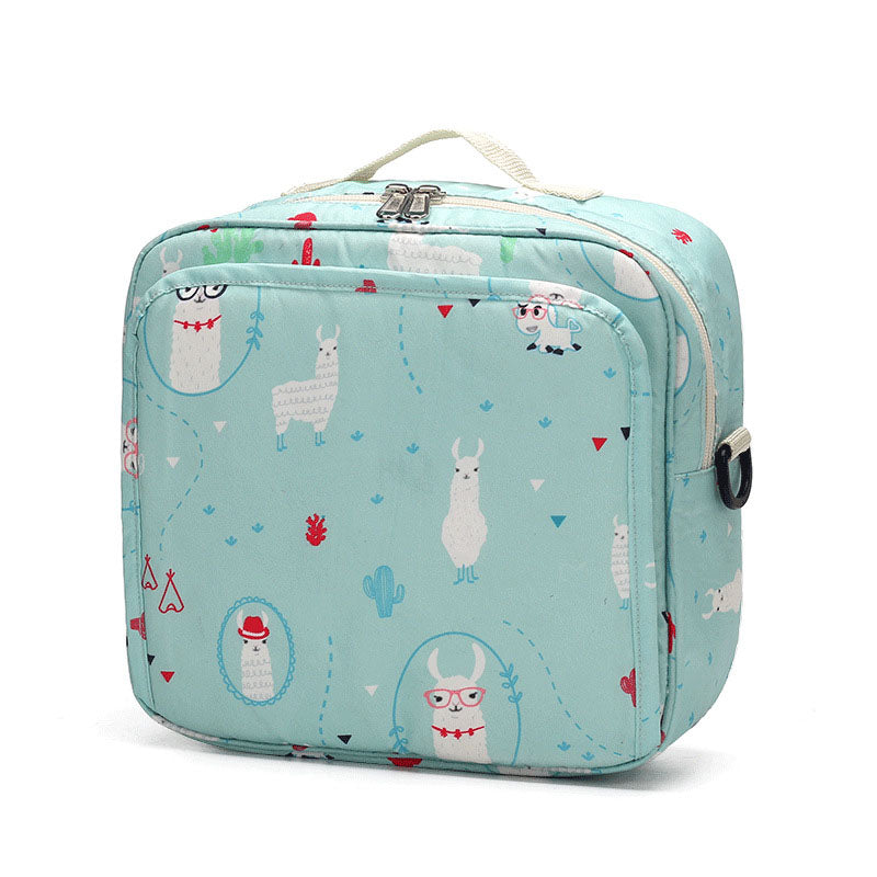 Waterproof Portable Cartoon Print Diaper Bag