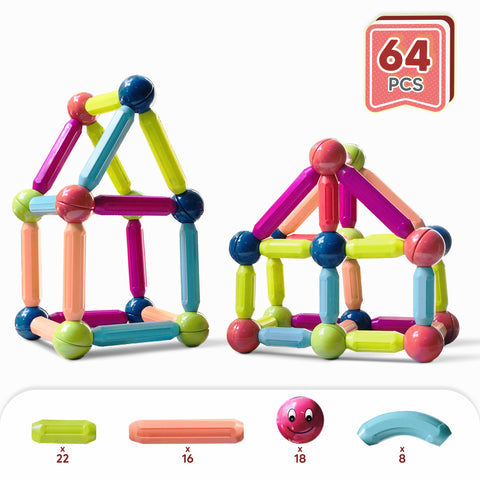 Magnetic Balls and Rods Set Educational Magnet Building Blocks