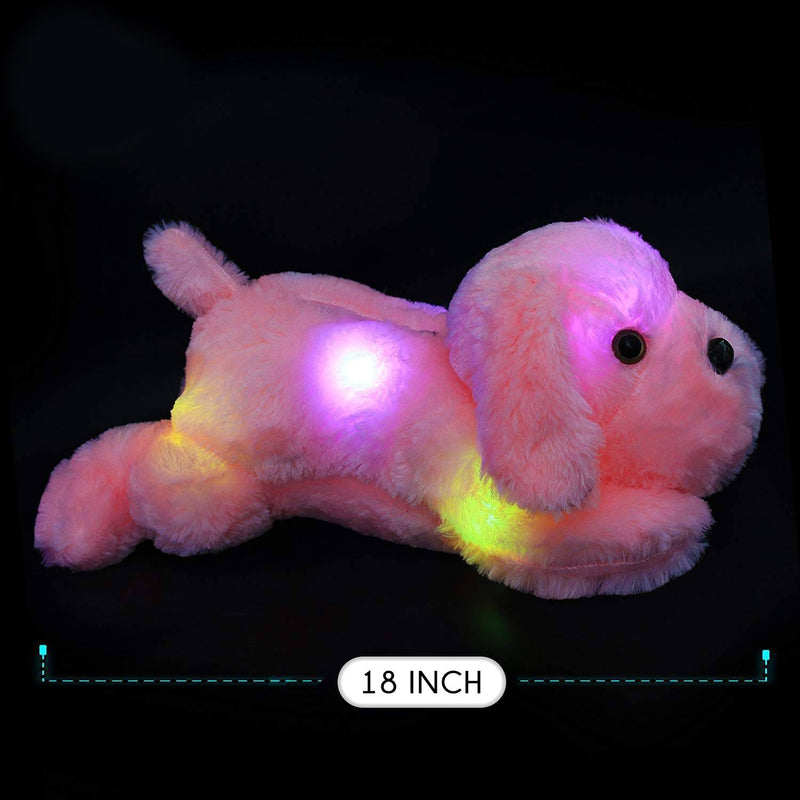 Peekatoy Australia™ Lovely LED Stuffed Animals Dog Glow Plush Toy