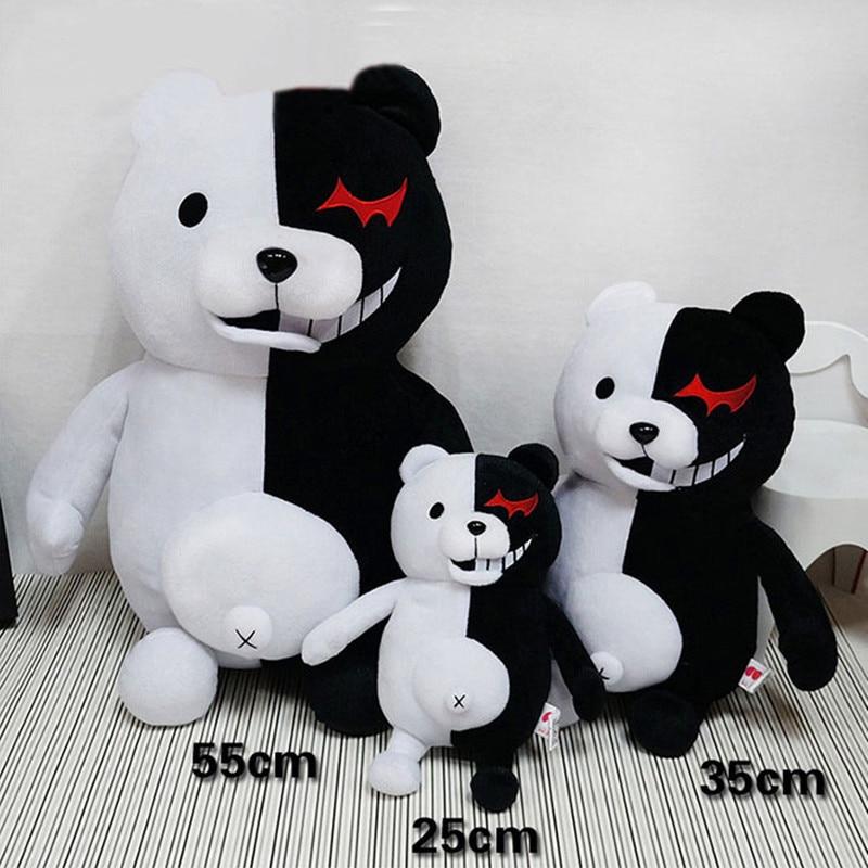 Black & White Bear Plush Toy