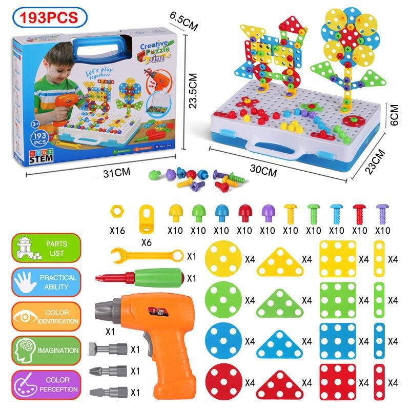 3D Mosaic Creations Set Drill & Screw