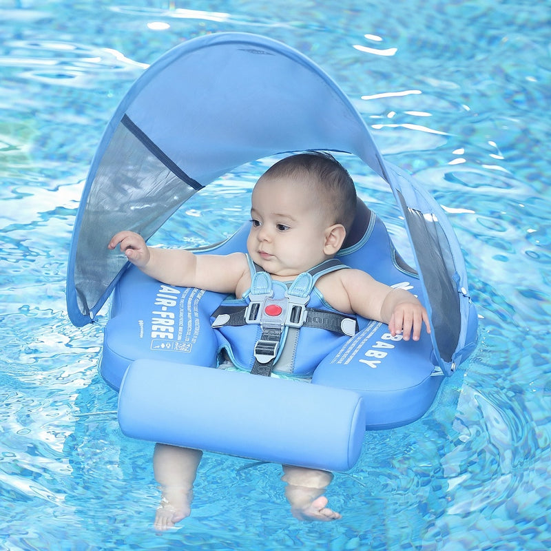 Mambobaby Solid Non-inflatable Newborn Baby Waist Float Lying Swimming Ring Pool Toys Swim Ring Swim Trainer For Infant Swimmers