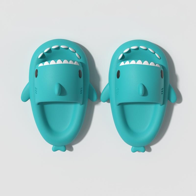 Premium Shark Slides - Super Soft, Comfy, Silent and Anti-slippery