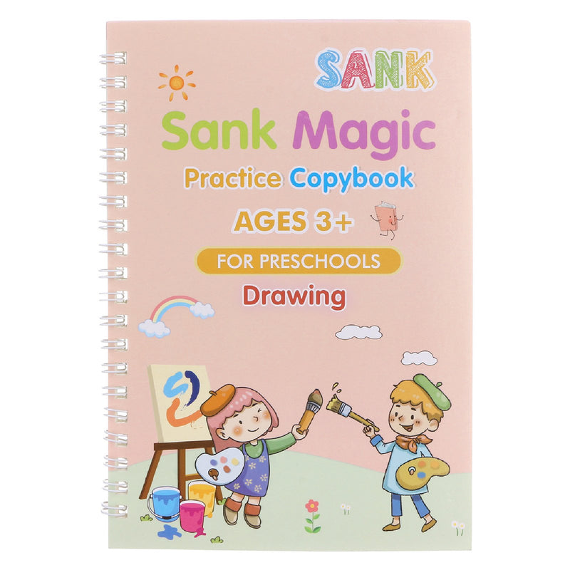 MAGIC PRACTICE COPYBOOK(4 PACK) WITH PEN