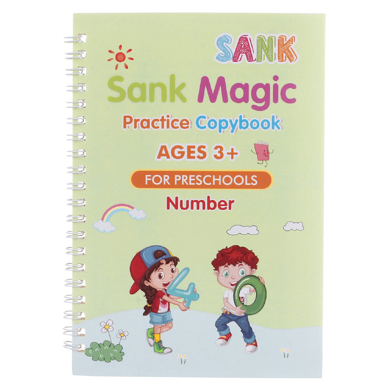 MAGIC PRACTICE COPYBOOK(4 PACK) WITH PEN