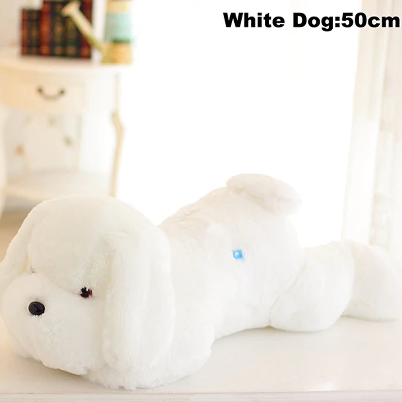 1pc 50cm luminous dog plush doll colorful LED