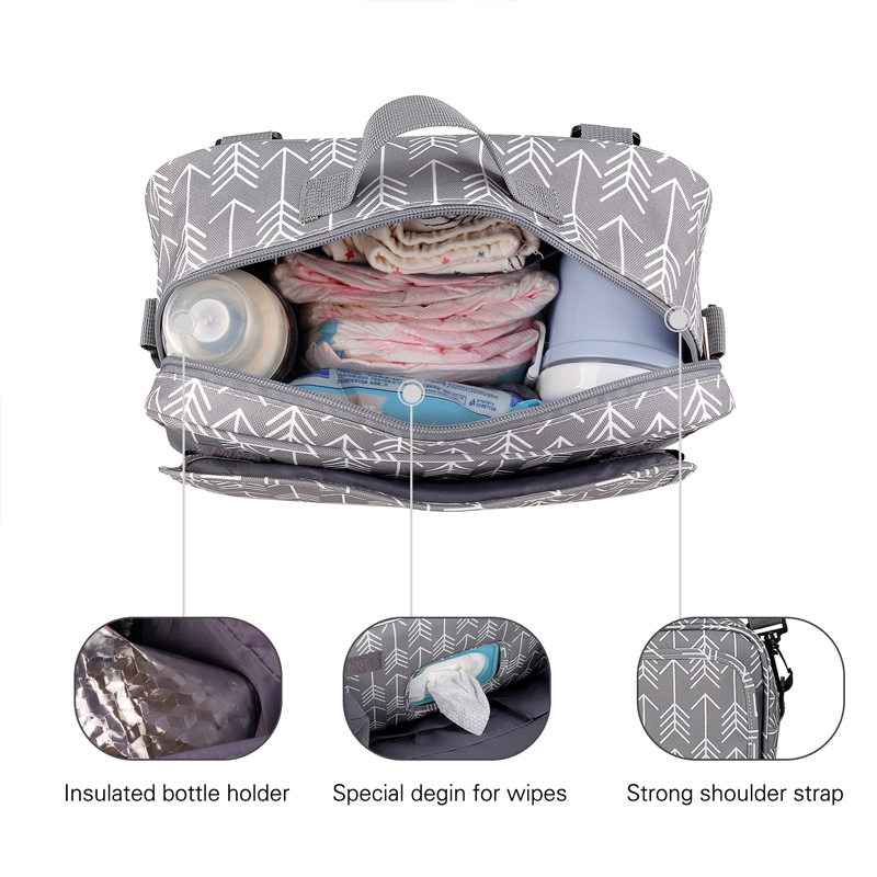 Baby Stroller Bag Large Capacity Diaper Bags Outdoor Hanging Carriage Mommy Bag