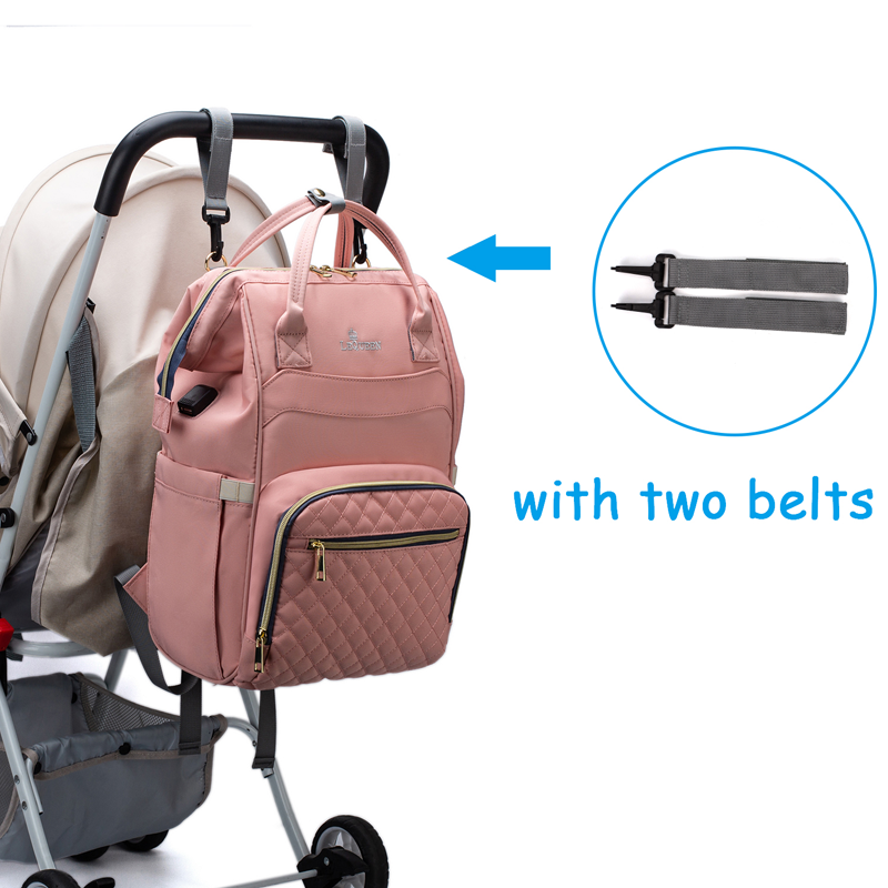 Durable Maternity Travel Backpack for Baby Care with Changing Pads