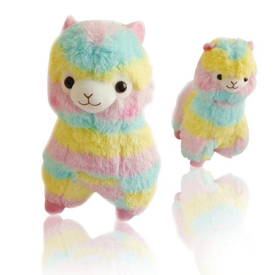 Rainbow Alpaca Plush Toy